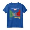HapTiger Ultimate Periodic Table Of Elements Maglietta - Officially Licensed Avengers Shirt for Superhero Fans