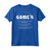 Game'r Divertente - Maglietta Gamer Definizione Videogiochi Ragazzi - Leggera e alla Moda