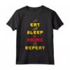 Giapponese Eat Sleep Anime Repeat - Manga Kawaii Otaku Kanji Maglietta - Ideale per gli amanti degli Anime e della Cultura Giapponese