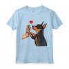 Amore per il Pinscher in Miniatura - Maglietta con Grafica per Proprietari di Cani - Regalo per Amanti dei Cani per Compleanno, Natale e Festa della Mamma