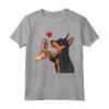 Amore per il Pinscher in Miniatura - Maglietta con Grafica per Proprietari di Cani - Regalo per Amanti dei Cani per Compleanno, Natale e Festa della Mamma