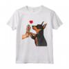 Amore per il Pinscher in Miniatura - Maglietta con Grafica per Proprietari di Cani - Regalo per Amanti dei Cani per Compleanno, Natale e Festa della Mamma
