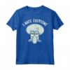 SpongeBob SquarePants Squidward I Hate Everyone Maglietta - Officially Licensed Apparel - Funny Cartoon T-shirt