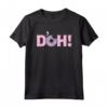 HapTiger Homer D'oh Donut Maglietta - Official Merchandise for The Simpsons Fans - Funny Tee Shirt with Homer Simpson Donut Design