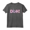HapTiger Homer D'oh Donut Maglietta - Official Merchandise for The Simpsons Fans - Funny Tee Shirt with Homer Simpson Donut Design