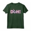 HapTiger Homer D'oh Donut Maglietta - Official Merchandise for The Simpsons Fans - Funny Tee Shirt with Homer Simpson Donut Design