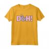 HapTiger Homer D'oh Donut Maglietta - Official Merchandise for The Simpsons Fans - Funny Tee Shirt with Homer Simpson Donut Design