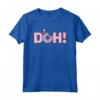 HapTiger Homer D'oh Donut Maglietta - Official Merchandise for The Simpsons Fans - Funny Tee Shirt with Homer Simpson Donut Design
