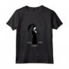 HapTiger Little Storm Cloud Nevermore Academy Gates Maglietta - Official Addams Family T-Shirt for Men and Women - Gothic Raven Design