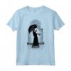HapTiger Little Storm Cloud Nevermore Academy Gates Maglietta - Official Addams Family T-Shirt for Men and Women - Gothic Raven Design