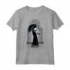 HapTiger Little Storm Cloud Nevermore Academy Gates Maglietta - Official Addams Family T-Shirt for Men and Women - Gothic Raven Design