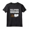 Maglietta Divertente con Cacca e Carta Igienica Best Friends - T-shirt Unisex per Uomini, Donne e Bambini