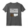 Maglietta Divertente con Cacca e Carta Igienica Best Friends - T-shirt Unisex per Uomini, Donne e Bambini