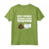 Maglietta Divertente con Cacca e Carta Igienica Best Friends - T-shirt Unisex per Uomini, Donne e Bambini