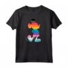 HapTiger Mickey Mouse Pride Inclusive Pose Rainbow Icon Fill Maglietta - Official LGBTQ+ Pride Merchandise for Boys, Girls, Men, Women & Family