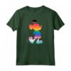 HapTiger Mickey Mouse Pride Inclusive Pose Rainbow Icon Fill Maglietta - Official LGBTQ+ Pride Merchandise for Boys, Girls, Men, Women & Family