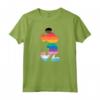 HapTiger Mickey Mouse Pride Inclusive Pose Rainbow Icon Fill Maglietta - Official LGBTQ+ Pride Merchandise for Boys, Girls, Men, Women & Family