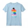 HapTiger Mickey Mouse Pride Inclusive Pose Rainbow Icon Fill Maglietta - Official LGBTQ+ Pride Merchandise for Boys, Girls, Men, Women & Family