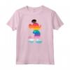 HapTiger Mickey Mouse Pride Inclusive Pose Rainbow Icon Fill Maglietta - Official LGBTQ+ Pride Merchandise for Boys, Girls, Men, Women & Family