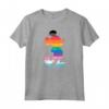 HapTiger Mickey Mouse Pride Inclusive Pose Rainbow Icon Fill Maglietta - Official LGBTQ+ Pride Merchandise for Boys, Girls, Men, Women & Family
