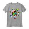Esplodere Rubix Rubiks HapTiger Maglietta - T-shirt Cubo Rubik 3x3 per Eventi e Costumi - Solve the Puzzle in Style