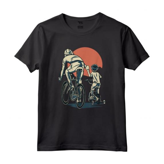 Il Miglior Papà in Bicicletta - Maglietta Vintage per Ciclisti Padre e Figlio - Design Bici da Corsa