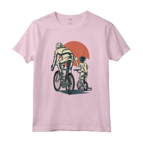 Il Miglior Papà in Bicicletta - Maglietta Vintage per Ciclisti Padre e Figlio - Design Bici da Corsa