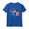 HapTiger Lilo and Stitch Funny Kisses Maglietta - Official Disney Graphic Tee - Ohana Means Family