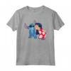 HapTiger Lilo and Stitch Funny Kisses Maglietta - Official Disney Graphic Tee - Ohana Means Family