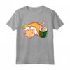 Kawaii Sushi Neko Cat Gatto - Anime and Manga Fans Maglietta - Leggera e Taglio Classico