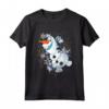 HapTiger Frozen Olaf Dancing In The Snowflakes Maglietta - Officially Licensed Apparel for Disney Fans