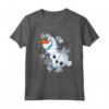 HapTiger Frozen Olaf Dancing In The Snowflakes Maglietta - Officially Licensed Apparel for Disney Fans
