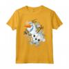 HapTiger Frozen Olaf Dancing In The Snowflakes Maglietta - Officially Licensed Apparel for Disney Fans
