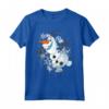 HapTiger Frozen Olaf Dancing In The Snowflakes Maglietta - Officially Licensed Apparel for Disney Fans
