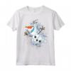HapTiger Frozen Olaf Dancing In The Snowflakes Maglietta - Officially Licensed Apparel for Disney Fans