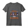 Donna Gnomi di Halloween - Buon Halloween Maglietta con Collo a V - Happy Halloween - T-shirt Divertente per la Famiglia