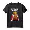 Steak King | Camicia da uomo per amante della carne alla griglia | Bistecca divertente Maglietta - Ideale per Chef Barbecue e Amanti della Carne