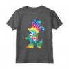 HapTiger Minnie Mouse Silhouette 90s Rainbow Tie Dye T-Shirt - Official Disney Merch - Trendy Tee for Women, Men, Boys, Girls