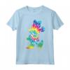 HapTiger Minnie Mouse Silhouette 90s Rainbow Tie Dye T-Shirt - Official Disney Merch - Trendy Tee for Women, Men, Boys, Girls