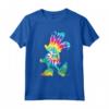 HapTiger Minnie Mouse Silhouette 90s Rainbow Tie Dye T-Shirt - Official Disney Merch - Trendy Tee for Women, Men, Boys, Girls