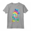 HapTiger Minnie Mouse Silhouette 90s Rainbow Tie Dye T-Shirt - Official Disney Merch - Trendy Tee for Women, Men, Boys, Girls