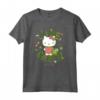 Live Green - Hello Kitty Maglietta con Licenza Ufficiale HapTiger - Ideale per Fan di Hello Kitty
