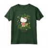 Live Green - Hello Kitty Maglietta con Licenza Ufficiale HapTiger - Ideale per Fan di Hello Kitty