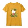 Live Green - Hello Kitty Maglietta con Licenza Ufficiale HapTiger - Ideale per Fan di Hello Kitty