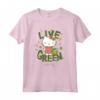 Live Green - Hello Kitty Maglietta con Licenza Ufficiale HapTiger - Ideale per Fan di Hello Kitty