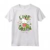 Live Green - Hello Kitty Maglietta con Licenza Ufficiale HapTiger - Ideale per Fan di Hello Kitty