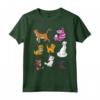 Officially Licensed HapTiger Mickey And Friends Cats Portraits Maglietta - Unique Disney Cat Theme Apparel