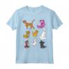 Officially Licensed HapTiger Mickey And Friends Cats Portraits Maglietta - Unique Disney Cat Theme Apparel