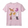 Officially Licensed HapTiger Mickey And Friends Cats Portraits Maglietta - Unique Disney Cat Theme Apparel