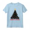 Maglietta Natalizia Merry Catmas con Scritta Gatto - Abbigliamento Natale Divertente per Amanti dei Gatti